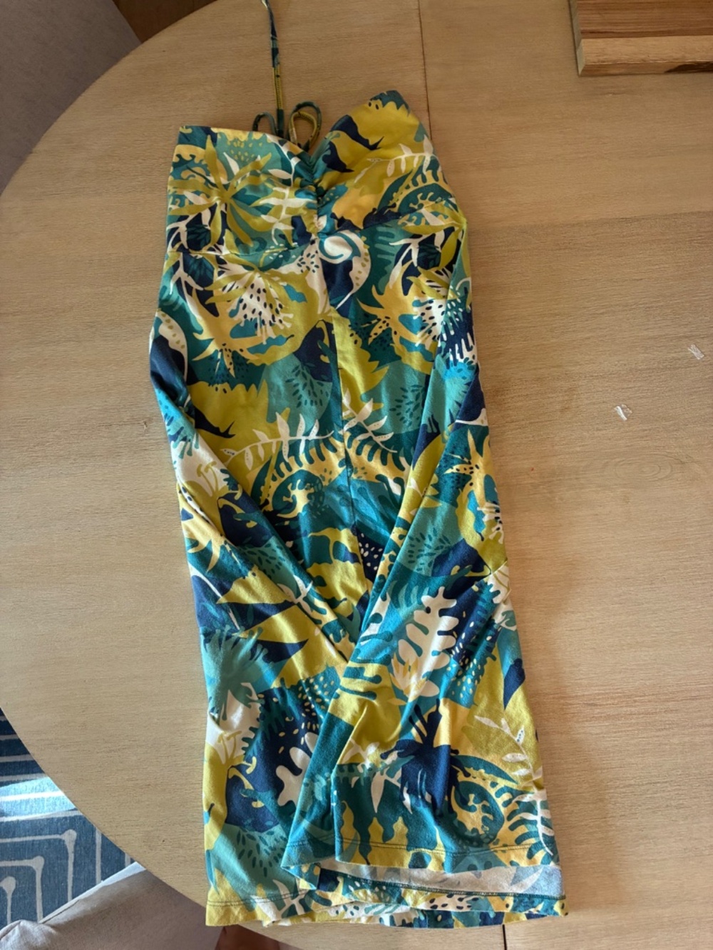Patagonia botanical print maxi dress women's small